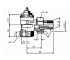 Термостатический клапан Standard, угловой, Heimeier