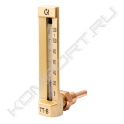 Промышленный стеклянный термометр угловой ТТ-В, Росма