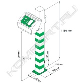 Стационарный фонтан для глаз с раковиной из небьющегося ABS пластика, с ленточным обогревателем с предварительной изоляцией. Поставляется с интегрированной крышкой, распылителем, регулятором расхода и самоклеющейся этикеткой.<br>Размер выпускного отверстия - 15 мм<br>Морозостоек – до -15 °С. По заказу возможно изготовление из нержавеющей стали или в более морозостойком исполнении (до -30 °С).<br><br>