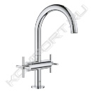 Смеситель Atrio New двухвентильный для раковины на 1 отверстие, Grohe