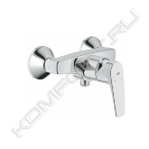 Особенности:<br>- настенный монтаж<br>- металлический рычаг<br>- GROHE Longlife Керамический картридж 46 мм<br>- GROHE StarLight хромированная поверхность<br>- регулировка расхода воды<br>- отвод для душа снизу 1/2" со встроенным<br>- обратным клапаном<br>- скрытые S-образные эксцентрики<br>- отражатели из металла<br>- с защитой от обратного потока