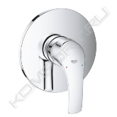 комплект верхней монтажной части для GROHE Rapido SmartBox 35600000<br> GROHE SilkMove керамический картридж Ø 46 мм<br> GROHE StarLight хромированная поверхность<br> с настенными розетками GROHE QuickFix (скрытые эксцентрики, уплотнение, скрытый монтаж)<br> металлическая накладная панель, регулируемая на 6°<br> металлический рычаг<br> распределение расхода: выход B или C = 30 л/мин<br> без встроенного механизма