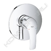 комплект верхней монтажной части для GROHE Rapido SmartBox 35600000<br> GROHE SilkMove керамический картридж Ø 46 мм<br> GROHE StarLight хромированная поверхность<br> с настенными розетками GROHE QuickFix (скрытые эксцентрики, уплотнение, скрытый монтаж)<br> металлическая накладная панель, регулируемая на 6°<br> металлический рычаг<br> распределение расхода: выход B или C = 30 л/мин<br> без встроенного механизма<br>