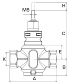 Клапан регулирующий VLA121, Esbe