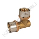 Угольник-пресс 3fit®-Press 90° латунный, серия 25090, Sanha