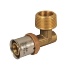 Угольник-пресс 3fit®-Press 90° с наружной резьбой латунный, серия 25092G, Sanha - 
