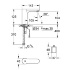 Бесконтактный смеситель (инфракрасная электроника) Eurosmart Cosmopolitan E со смешиванием, для раковины, Grohe