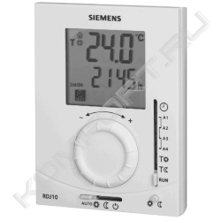Электронный комнатный термостат RDJ10/RDJ100 с 24-ч таймером и дисплеем, Siemens
