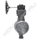<a href="https://lunda.ru/catalog/zapornaya-armatura/diskovye-povorotnye-zatvory/diskovye-zatvory-trehekscentrikovye">Трехэксцентриковый</a> поворотный затвор типа 161.152 Pном 25 со сварным соединением.<br><br>Поворотные затворы с тройным эксцентриком компании «БРОЕН» используются в качестве регулирующих и запорных устройств во множестве областей применения:<br>• системы централизованного теплоснабжения и охлаждения<br>• энергосистемы<br>• установки по производству машинного масла и газа<br>• паропроводы и паровые установки<br>• установки по производству коррозионных сред<br><br>Широкий диапазон областей применения возможен благодаря различным типам конструкционных материалов. Конструкция тройного эксцентрика обеспечивает класс высокой герметичности. Диск жестко установлен на один вал при помощи штифтов. Пластинчатое седло можно фиксировать в корпусе затвора или на тарелке. Уплотнительная поверхность укреплена. Вал уплотнен графитовыми вкладышами и может уплотняться дополнительно.<br>В стандартном исполнении затворы оснащены червячным редуктором. Электрический, пневматический или гидравлический привод предоставляются по требованию.<br><br>Герметичность:<br>- Класс герметичности A согласно стандарту ISO 5208<br>- Уплотнение металл/металл + графит<br>- Сертифицирован CE 0062