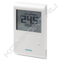 Электронный комнатный термостат RDE100 с ЖК дисплеем автоматическим таймером и многофункциональным входом, Siemens