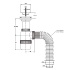 Сифон для раковины «Элит» с литым выпуском, нержавеющей чашкой и гибкой трубой, VIRPlast
