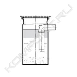 Жироотделитель с отстойником для твердых фракций A/02, Uponor