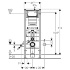 Инсталляция (монтажный стенд) Duofix UP320 для подвесного унитаза, Н112, глубина 17 cм, Geberit