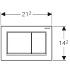 Смывная клавиша Omega30, двойной смыв, Geberit