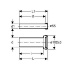 Соединительный комплект для подвесного унитаза из ПНД, длина 26,5 см, Geberit