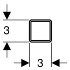 Опорная шина стальная квадратного сечения PluviaFix, Geberit