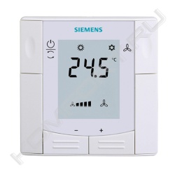Комнатный термостат RDF300.02 с дисплеем для четырехтрубных фанкойлов, Siemens