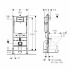 Инсталляция (монтажный сет) Duofix Basic UP100, для подвесного унитаза H112, клавиша Delta21, хром глянцевый, Geberit