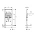 Инсталляция (монтажная рама) Duofix для умывальника с сифоном скрытого монтажа, Geberit