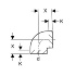 Отвод 91.5° (88.5°) короткий из ПНД, Geberit