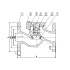Обратный клапан фланцевый подъемный RD16, ГРАНЛОК