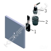 На картинке под номером - <span style="font-weight:bold;">№3</span><br>Подходит для смывных устройств серии Electra