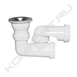 Сифон для ванны SP регулируемый 1 1/2" x 40 с выпуском, Wirquin
