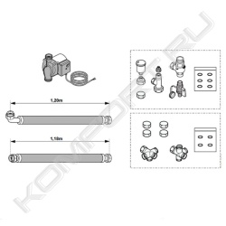Набор для подключения водонагревателя и котла DTG X, EA30, De Dietrich