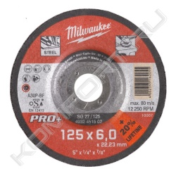 Шлифовальный диск по металлу SG 27 PRO+, Milwaukee