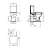 Унитаз короткой проекции Tempo напольный пристенный, бачок и сиденье отдельно, Ideal Standard