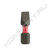<span style="font-weight:bold;">Биты Shockwave IMPACT DUTY™ для шуруповерта:<br></span>• Система принадлежностей Shockwave Impact Duty™ идеально подходит не только для работ импульсным гайковертом, но это и идеальное решение для любых видов работ по сверлению и закручиванию.<br>• Геометрия Shock Zone - разработано для Flex.<br>• Shock Zone уменьшает давление на наконечник насадки и снижает риск поломки. Сочетание дизайна Shock Zone и специальной термообработки поглощают удары и делают насадку более эластичной.<br>• Компрессионный кованный наконечник обеспечивает отличную посадку в головку винта.<br>• Конструкционная сталь - специальная формула Milwaukee® делает насадки Shockwave более устойчивыми к воздействию ударов.