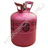 <span style="font-weight:bold;">Характеристики и назначение</span><br>R410a - это квазиазеотропная смесь R125 и R32, т.е. при утечке практически не меняет своего состава, а значит оборудование может быть просто дозаправлено.<br><br><span style="font-weight:bold;">Практические рекомендации</span><br>Негорючий газ. При соприкосновении с пламенем и горячими поверхностями разлагается с образованием высокотоксичных продуктов. Контакт с некоторыми активными металлами при определенных условиях (например, при очень высоких тем пературах и/или давлении) может привести к взрыву или возгоранию.<br><br><span style="font-weight:bold;">Применение</span><br>Является заменой для R22, предназначен для заправки новых систем кондиционирования воздуха высокого давления. Очень перспективным является использование хладагента R410a в тепловых насосах после временной работы на пропане, так как при этом по сравнению с R22 и пропаном возможно значительное уменьшение конструктивных размеров. R410a сохраняет свои эксплуатационные свойства гораздо дольше, чем R22. Удельная холодопроизводительность R41 Оа примерно на 50% больше, чем у R22 (при температуре конденсации 54 °С), а рабочее давление в цикле на 35-45% выше, чем у R22, что приводит к необходимости внесения конструктивных изменений в компрессор и теплообменники, а следовательно фреон R410a не может использоваться в качестве ретрофитного (замещающего) хладагента для R22. Поскольку плотность R410a выше, чем R22, компрессоры, трубопроводы и теплообменники могут иметь меньшие размеры.<br><br><span style="font-weight:bold;">Упаковка</span><br>Баллоны по 11,3 кг. <br><br><span style="font-weight:bold;">Рекомендуемые масла</span><br>Синтетические полиэфирные: PLANETELF ACD с вязкостью 32,46,68,100 в канистрах, Suniso SL 32,46, 68,100, Mobil EAL Arctic 32,46,68,100, BITZER BSE 32