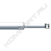 Коаксиальная труба с наконечником диам. 60/100 мм - антиоблединительное исполнение.<br>Предотвращает обмерзание воздушной кольцевой части и образование сосулек на выходной части трубы.<br><br>К традиционным котлам: ECO-5 Compact, ECO Four, FOURTECH , LUNA-3 COMFORT, LUNA-3, MAIN-5, MAIN Four, NUVOLA-3 B40, NUVOLA-3 Comfort, SLIM, SLIM HPS.<br><br>