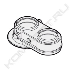 Переходник Bi-Flux c DN 60/100 на 2х80мм, De Dietrich