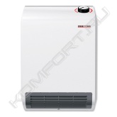 <span style="font-weight:bold;">Тепловентилятор Stiebel Eltron CK 20 Trend</span> – небольшое по габаритам устройство, которое обеспечивает быстрый прогрев помещения и поддерживает в комнате необходимый уровень температур. Благодаря продуманному и стильному дизайну обогреватель может использоваться как в общественных помещениях (кабинетах и небольших офисах), так и частных интерьерах. Строгий белый корпус и контрастирующая с ним вентиляционная решетка, а также ручка регулятора придают внешнему виду устройства особую изысканность.<br><br>Тепловентилятор рассчитан для нагрева помещения в диапазоне температур от +7° до +35°C с возможностью поддержания температуры воздуха при определенном уровне. Принцип нагрева реализован таким образом, что устройство забирает охлажденный воздух, пропускает его через нагреватель и выдувает через декоративную решетку. При этом стоит отметить, что уровень шума работы тепловентилятора составляет всего 49 дБ максимум, поэтому CK 20 Trend смело можно назвать бесшумным устройством для быстрого обогрева.<br><br>Главной задачей тепловентилятора является нагрев помещения со слабой системой отопления, однако в устройстве реализован дополнительный режим, который направлен на защиту комнаты от замораживания в тех случаях, когда центральное отопление полностью отключено. Особенно это актуально для офисных помещений, где чаще всего возникает проблема поддержания комфортной температуры внутри комнаты во время межсезонья.<br><br>Тепловентилятор Stiebel Eltron CK 20 Trend имеет высокий класс влагозащищенности, который соответствует индексу IP24. Это означает, что устройство можно полноценно использовать в помещениях с высокой влажностью воздуха. Т.е. модель может быть установлена в ванных комнатах и предбанниках. Повернув ручку регулятора до упора против часовой стрелки, прибор переходит в режим автоматического нагрева помещения до минимально необходимой температуры.<br><br>В обогревателе установлена защита от перегрева в виде предохранительного ограничителя температуры, который осуществляет отключение при возможном перегреве. После устранения причины перегрева устройство возобновляет работу после охлаждения нагревательных элементов. Дополнительно в тепловентилятор установлен предохранитель, плавящийся при сильном перегреве. При плавлении предохранителя устройство отключается. Однако в результате срабатывания этого принципа защиты после охлаждения прибор не возобновит работу.<br><br>Stiebel Eltron CK 20 Trend отличается своей компактностью, что позволяет разместить его практически в любом помещении. Габариты прибора составляют всего 400х275х131 мм. Вес же устройства всего 2,5 кг за счет легкого корпуса и облегченных рабочих элементов.