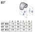 Колено 87° для коаксиального дымохода, De Dietrich