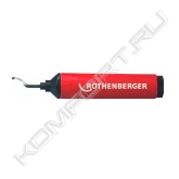 <span style="font-weight:bold;">GRATFIX (Гратфикс) от ROTHENBERGER (Ротенбергер)</span> предназначен для быстрого снятия грата, то есть заусенцев по краям труб и листов. Гратосниматель имеет возможность замены лезвий и удобную эргономичную пластмассовую рукоятку.<br>Лезвия GRATFIX (Гратфикс) выполнены из высокопроизводительной быстрорежущей стали и имеют вес 10 грамм. Вес приспособления составляет всего 80 грамм.<br><br>*ВБ-сталь - высокопроизводительная быстрорежущая сталь.