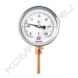 Термометр биметаллический, тип БТ (корпус-сталь), радиальное, Росма