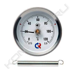Термометр биметаллический тип БТ (с пружиной), Росма