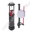 Сливной двухрежимный механизм Wirquin ONE 3/6 L с заливным клапаном Kompact поршневого типа, донный (комплект), Wirquin