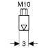 Элемент подвески для опорной шины Geberit Pluvia, М10, Geberit