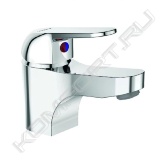 <span style="font-weight:bold;">Смеситель для умывальника VIDIMA FINE: </span><br>• Установка: на раковину<br>• Система облегченного монтажа EasyFix: есть<br>• Материал корпуса и излива - 100% латунь<br>• Корпус: монолитный литой латунный<br>• Литой излив<br>• Длина излива: 98 мм<br>• Аэратор Perlator: есть<br>• Керамический картридж 35 мм<br>• Металлическая рукоятка<br>• Система защиты рукоятки от нагревания Comfort Touch: да<br>• Диапазон движения рукоятки 100°<br>• Индикатор холодной/горячей воды: есть<br>• Подводка: гибкая G1/2”<br>• Гибкие шланги 400 мм<br>• Съемные шланги: да<br>• Донный клапан в комплекте: нет<br>• Штанга для установки донного клапана: нет<br>• Возможность установки нажимного донного клапана: есть<br>• Цвет: хром<br>• Гарантия: 5 лет<br>• Срок службы: 15 лет