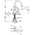 Смеситель Concetto для мойки с выдвижным аэратором, высокий излив, Grohe