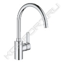 Смеситель Eurostyle Cosmopolitan однорычажный для мойки, с высоким изливом, Grohe