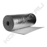 Рулоны теплоизоляционного материала K-Flex PE METAL для вентиляционных коробов, с нанесением с одной стороны защитного отражающего слоя на основе алюминиевой фольги. <br>