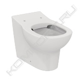 CONTOUR 21 Rimless напольный пристенный безободковый унитаз для детей от 7 лет, высота 355 мм, горизонтальный выпуск с крепежом TT0257919, для монтажа с сидением S4545 или сидением и крышкой S4536 (заказывается дополнительно).