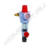 <span style="font-weight:bold;">Сетчатый фильтр Honeywell FK74CS с обратной промывкой</span> предохраняет систему от проникновения инородных тел, механических загрязнений (частиц ржавчины, волокон пеньки и песчинок и т. д.). Используется в системах с предустановленным клапаном понижения давления (либо там, где клапан не требуется).<br><br><span style="font-weight:bold;">Преимущества Honeywell F74CS</span>:<br>• минимальное требуемое монтажное пространство;<br>• установка фильтра чашей вниз, при любой конструкции водопровода, гарантирует правильную работу изделия в двух режимах: фильтрации и обратной промывки;<br>• современные материалы, прошедшие строгие тестирования и испытания;<br>• износоустойчивая фильтрующая сетка из нержавеющей стали большой площади;<br>• запатентованная система быстрой промывки сетки фильтра фильтрованной водой;<br>• возможность дополнения фильтра приводом автоматической промывки.<br><span style="font-weight:bold;"><br>Принцип действия:</span><br>Вкладыш фильтра состоит из двух частей. В позиции "фильтрация" только нижняя, большая секция промывается струей воды снаружи внутрь. Небольшая верхняя секция не имеет соприкосновения с неотфильтрованной водой. Когда шаровой клапан открыт для обратной промывки, весь вкладыш фильтра прижимается вниз, до тех пор, пока не прекратится подача воды во внешнюю часть основного фильтра. Одновременно, поток воды открывает верхнюю часть фильтра. <br><br>Вода, необходимая для очистки фильтра, проходит через верхнюю часть фильтра, затем через вращающуюся крыльчатку и через главный фильтр изнутри наружу, то есть осуществляется обратная промывка фильтра отфильтрованной водой. Таким образом, верхний фильтр также очищается струей воды от крыльчатки. Когда шаровой клапан снова закроется, фильтр автоматически возвратится в рабочее положение.