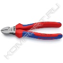 Кусачки боковые фосфатированные, с двухкомпонентными чехлами, Knipex
