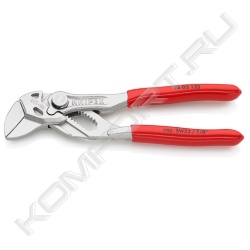 Миниатюрный цанговый ключ KNIPEX, (переставные клещи) 125 mm, хромированные, KNIPEX