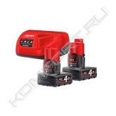 Особенности:<br>- М12 В3 - М12™ 3.0 Ач аккумулятор<br>- С12 С - М12™ зарядное устройство